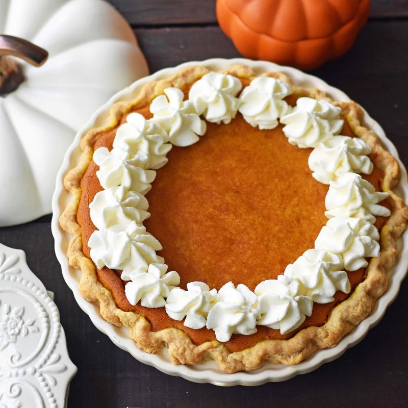Pumpkin Pie with Whipped Topping
