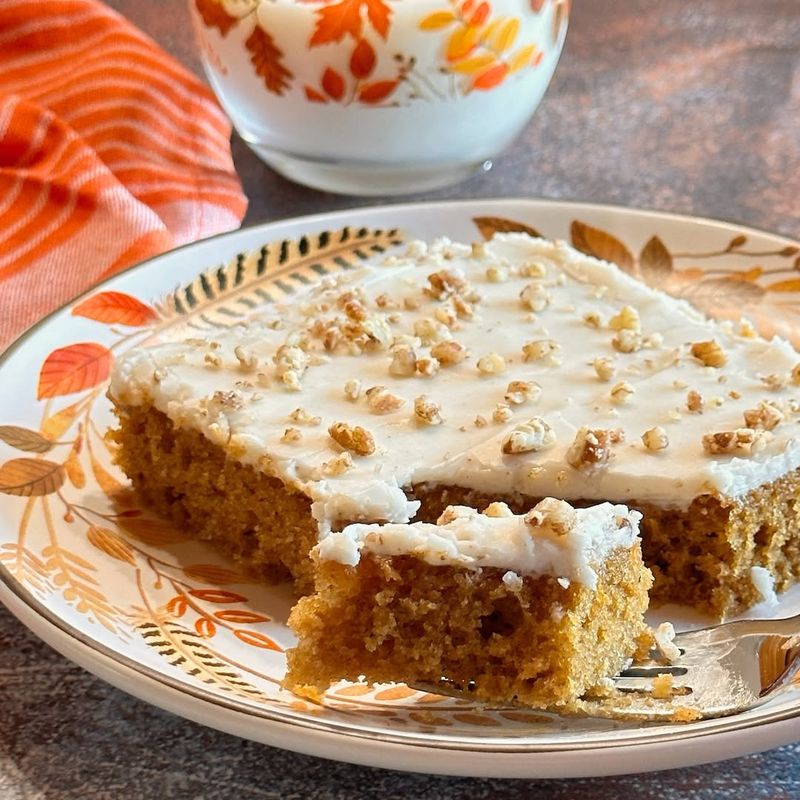 Pumpkin Spice Sheet Cake with Brown Butter Frosting