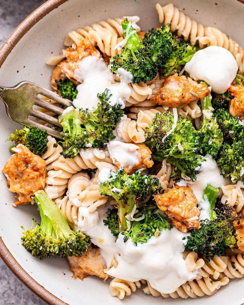 Quick Sausage and Broccoli Alfredo