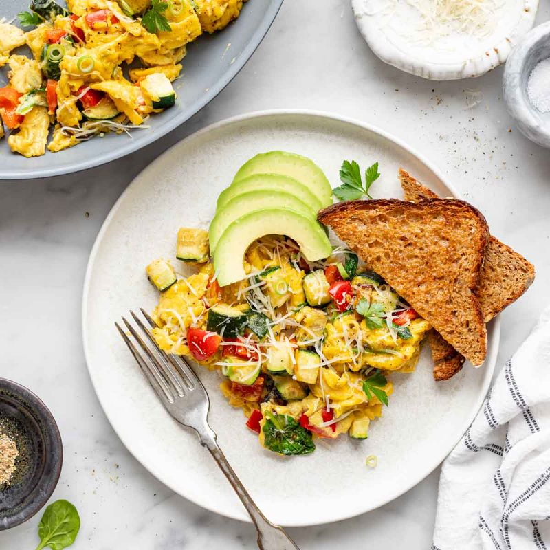 Egg White Vegetable Scramble