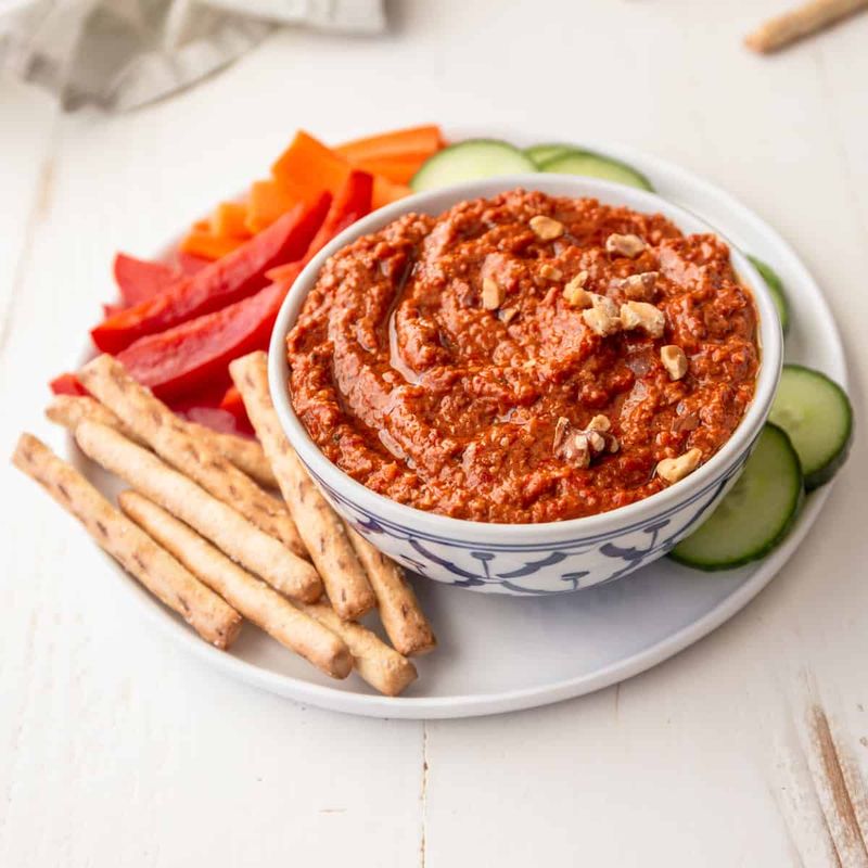 Roasted Red Pepper and Walnut Dip