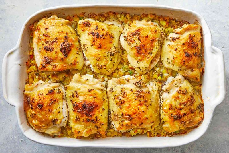 Chicken and Stuffing Casserole