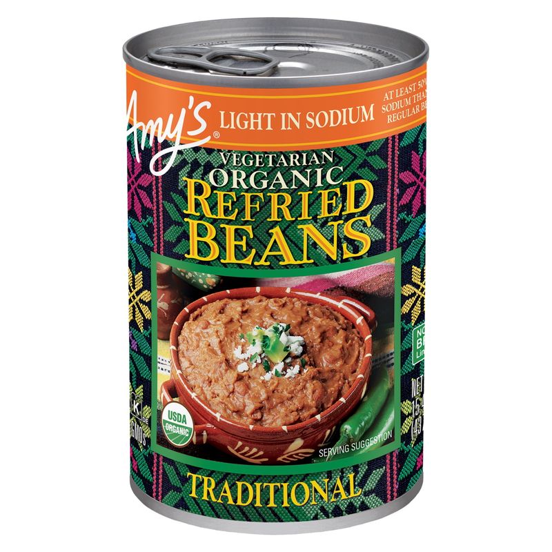 Amy's Organic Refried Beans Light in Sodium