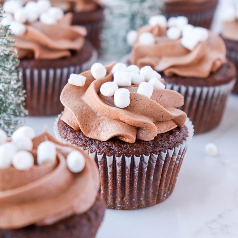 Hot Cocoa Cupcakes