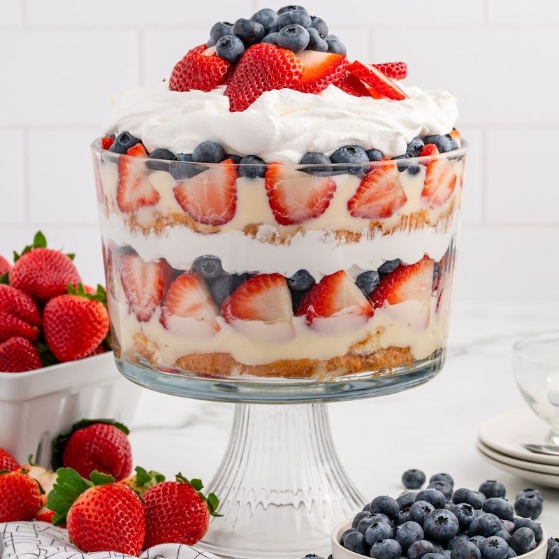 Red, White, and Blue Trifle