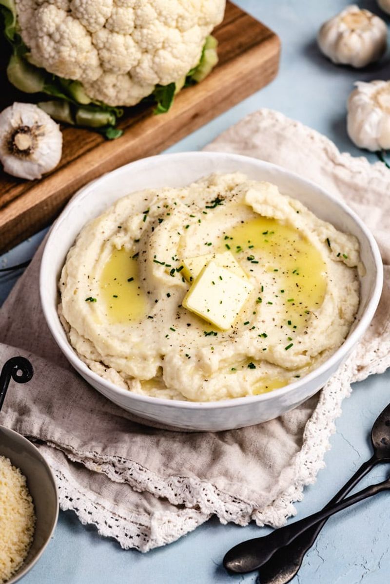 Mashed Potatoes → Mashed Cauliflower