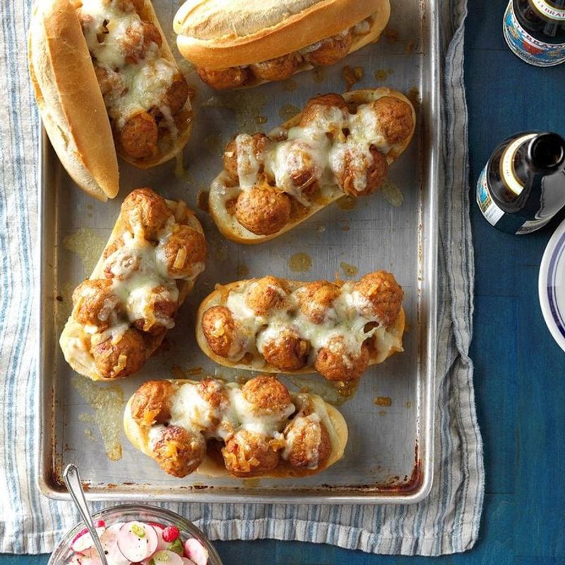 Contest-Winning Bavarian Meatball Hoagies