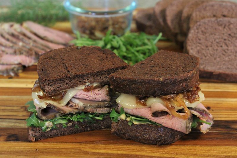 Roast Beef and Horseradish on Rye