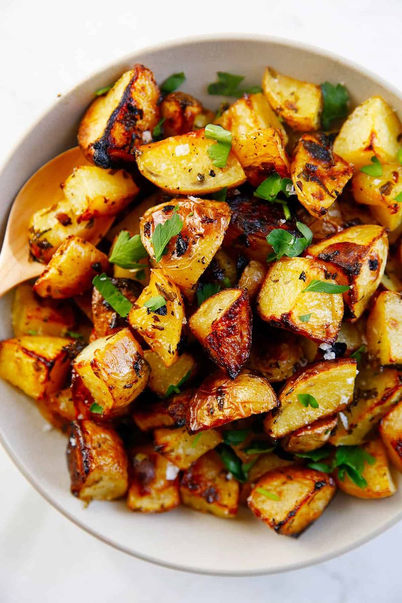 Roasted Potato Wedges with Olive Oil and Herbs