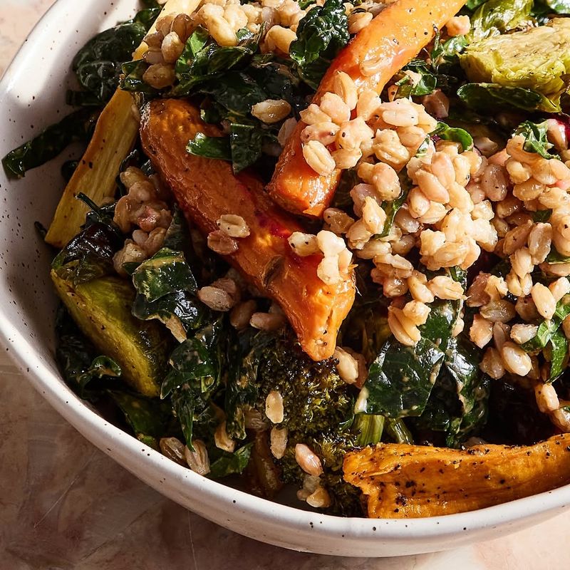 Roasted Vegetable and Farro Bowl