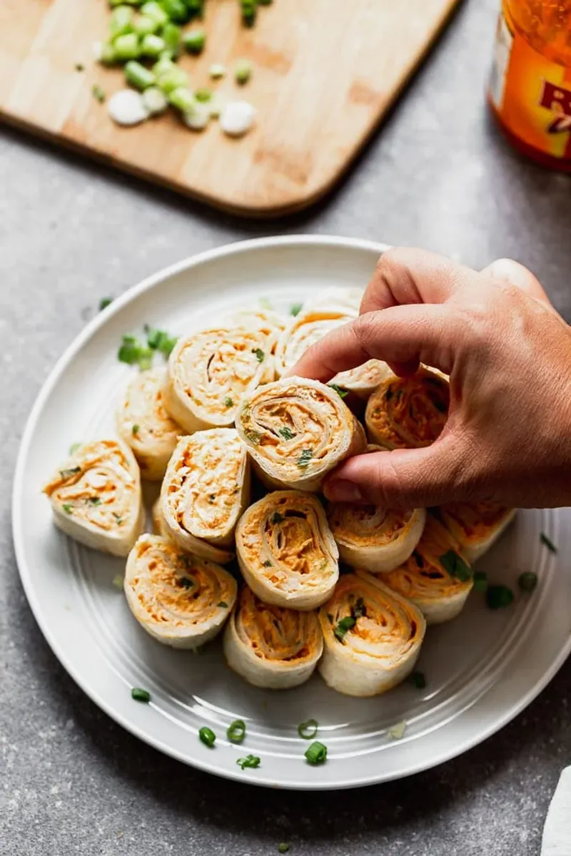 Buffalo Chicken Pinwheels