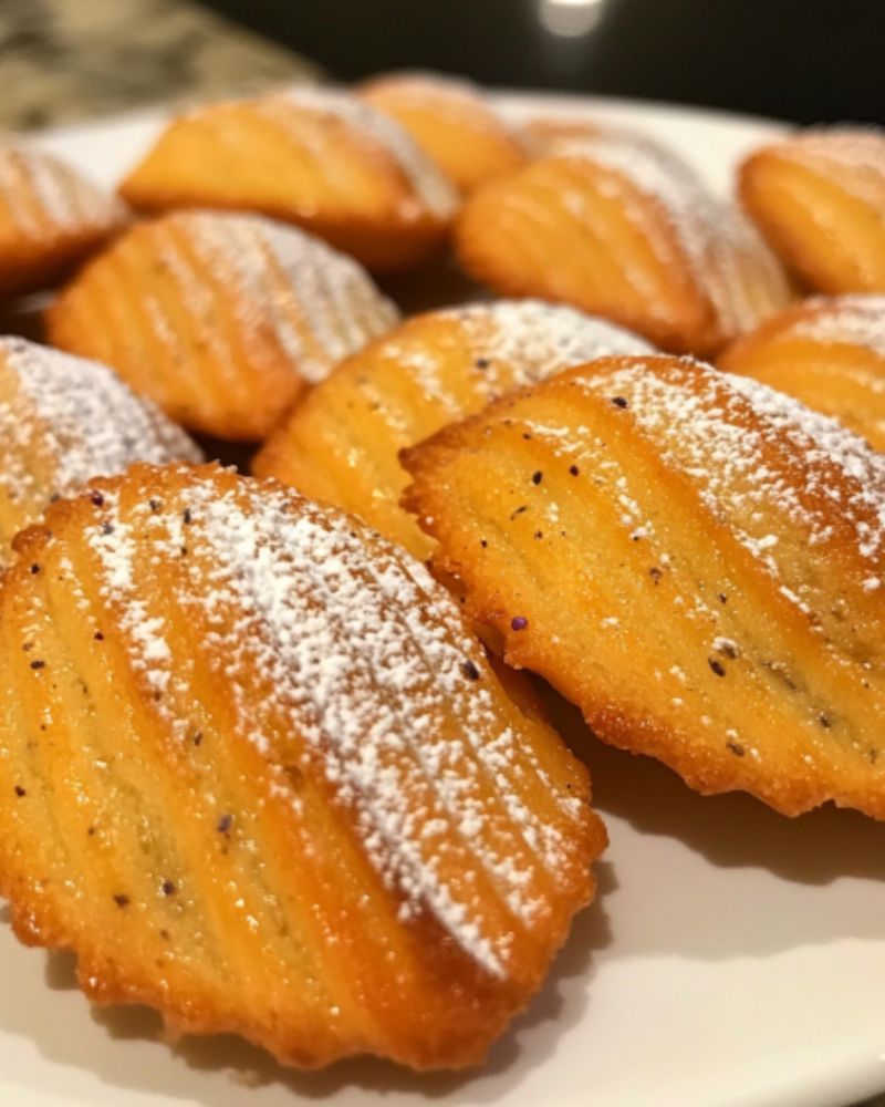 Lavender Honey Madeleines