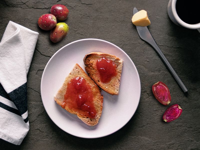 Saguaro Cactus Fruit Jam on Toast