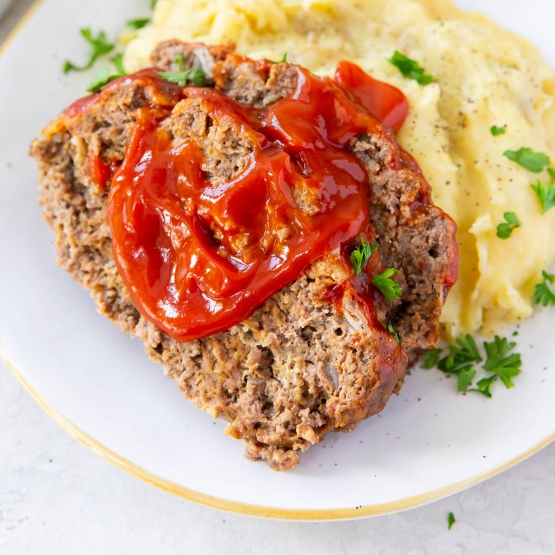 Meatloaf And Mashed Potatoes