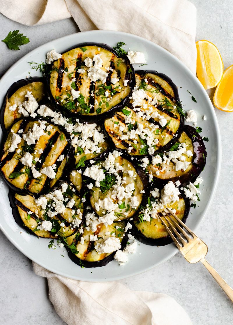 Smoky Eggplant with Feta