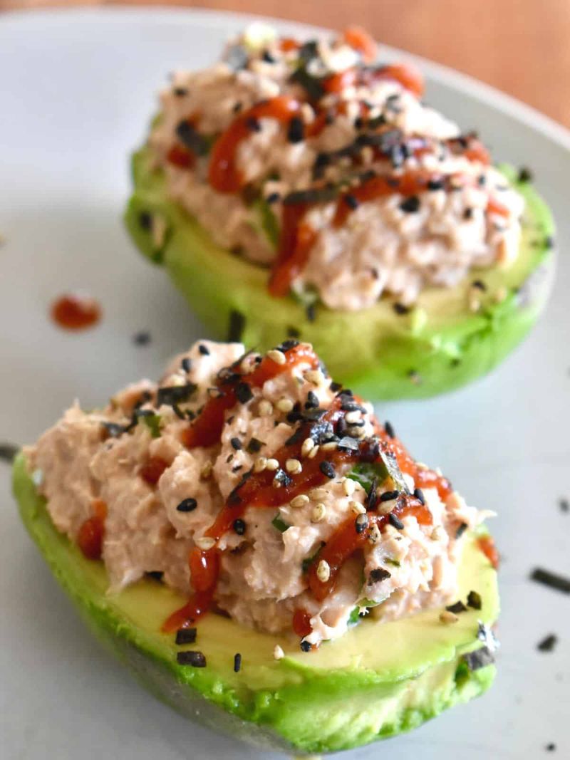 Salmon Salad–Stuffed Avocado