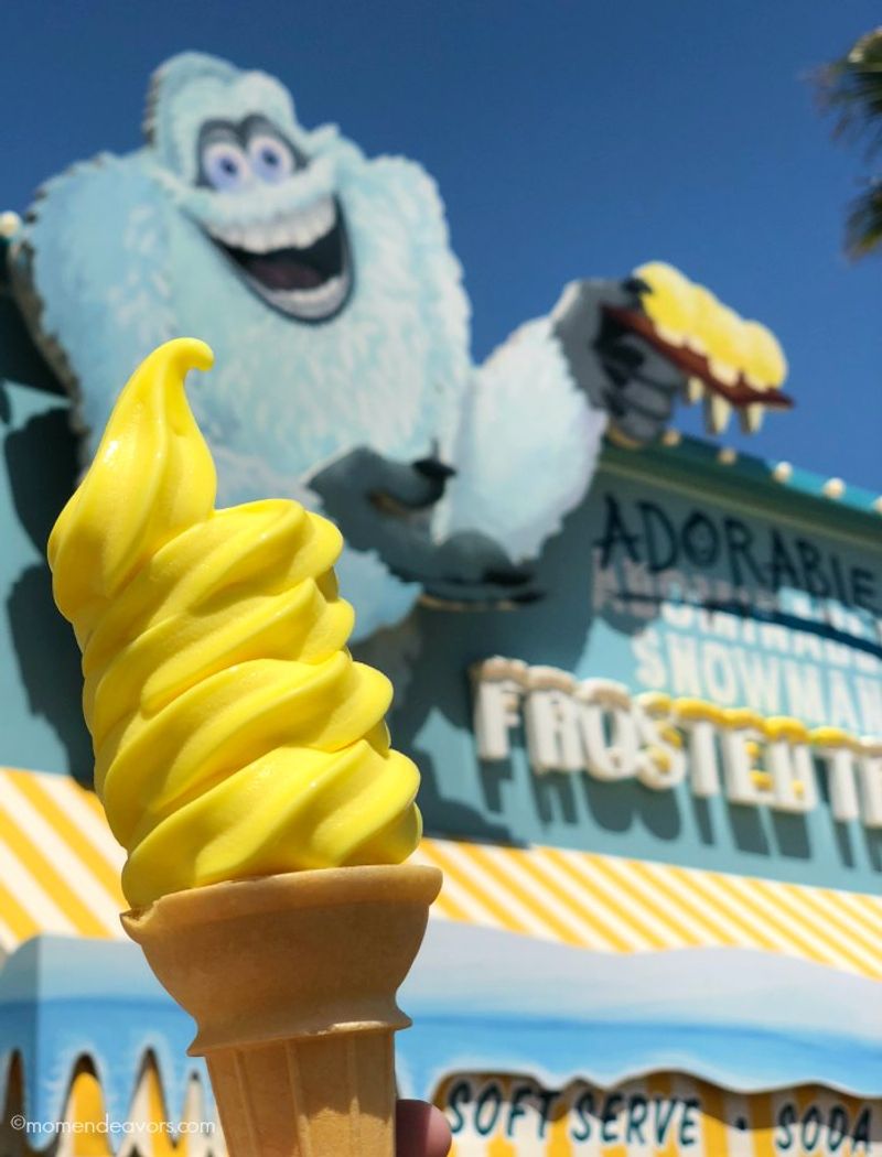 Lemon Soft Serve From Adorable Snowman