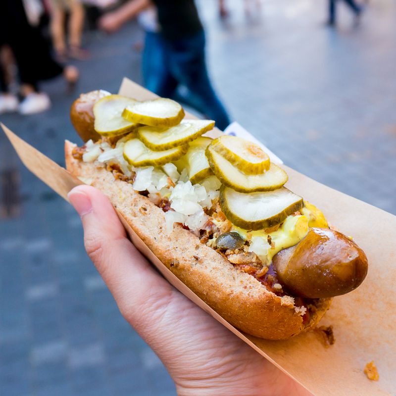 Ristet Hotdogs in Denmark