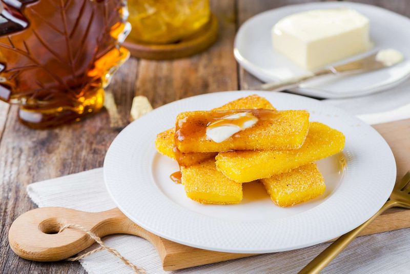 Cornmeal Mush With Syrup