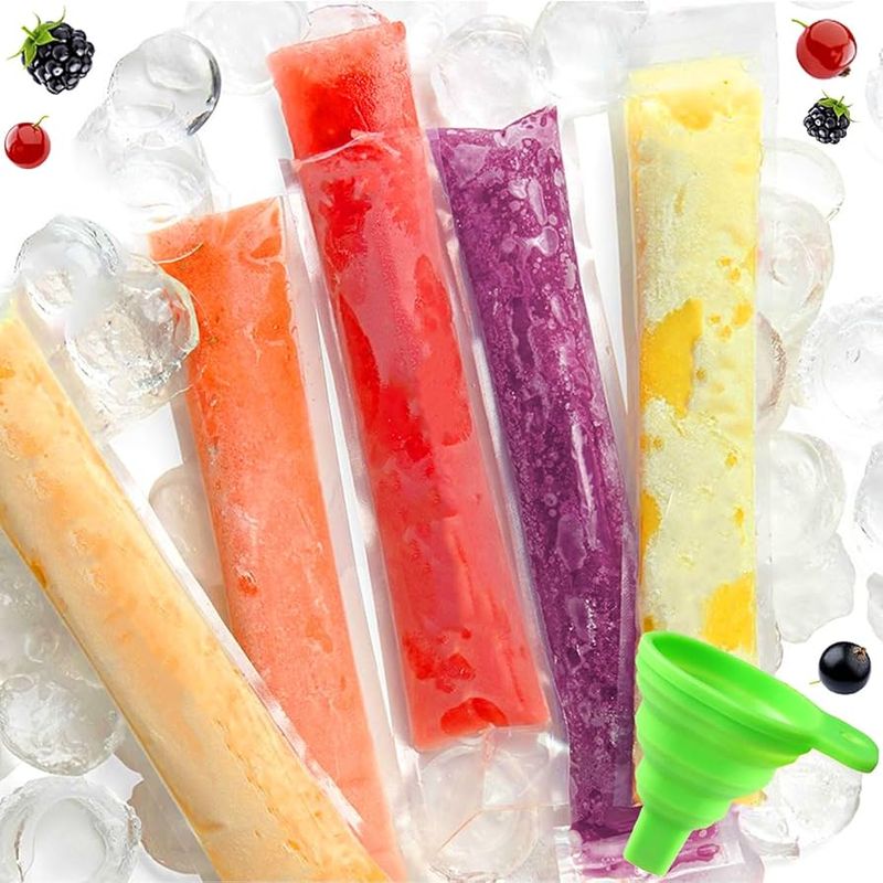 Freeze Pops in Plastic Tubes
