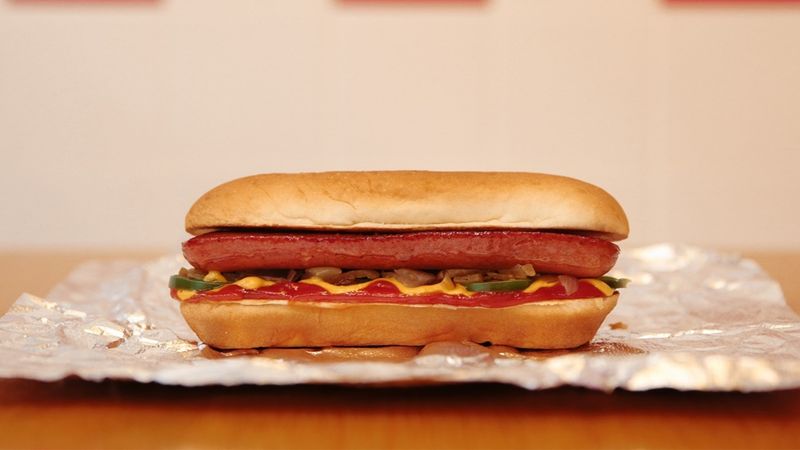 Five Guys Kosher Style Hot Dog