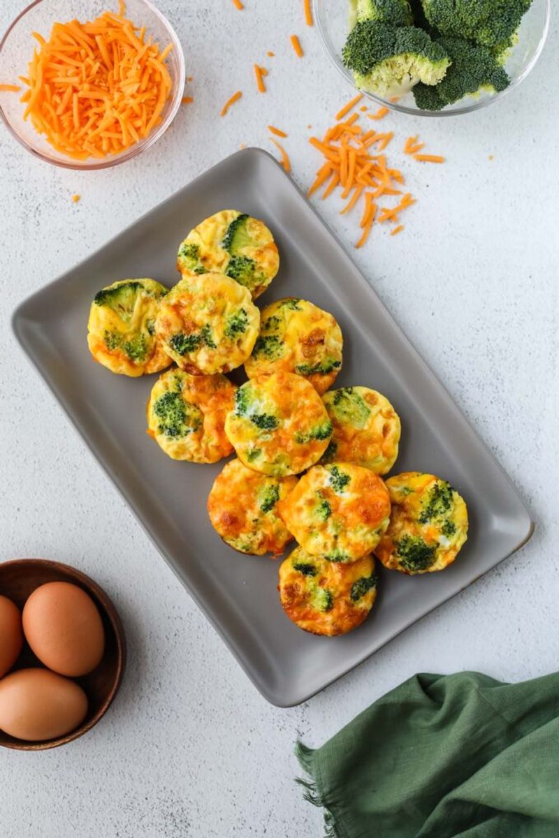 Broccoli Cheddar Egg Bites