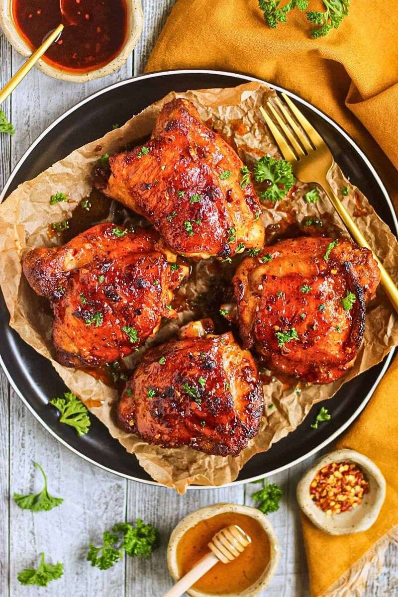 Hot Honey Chicken Thighs