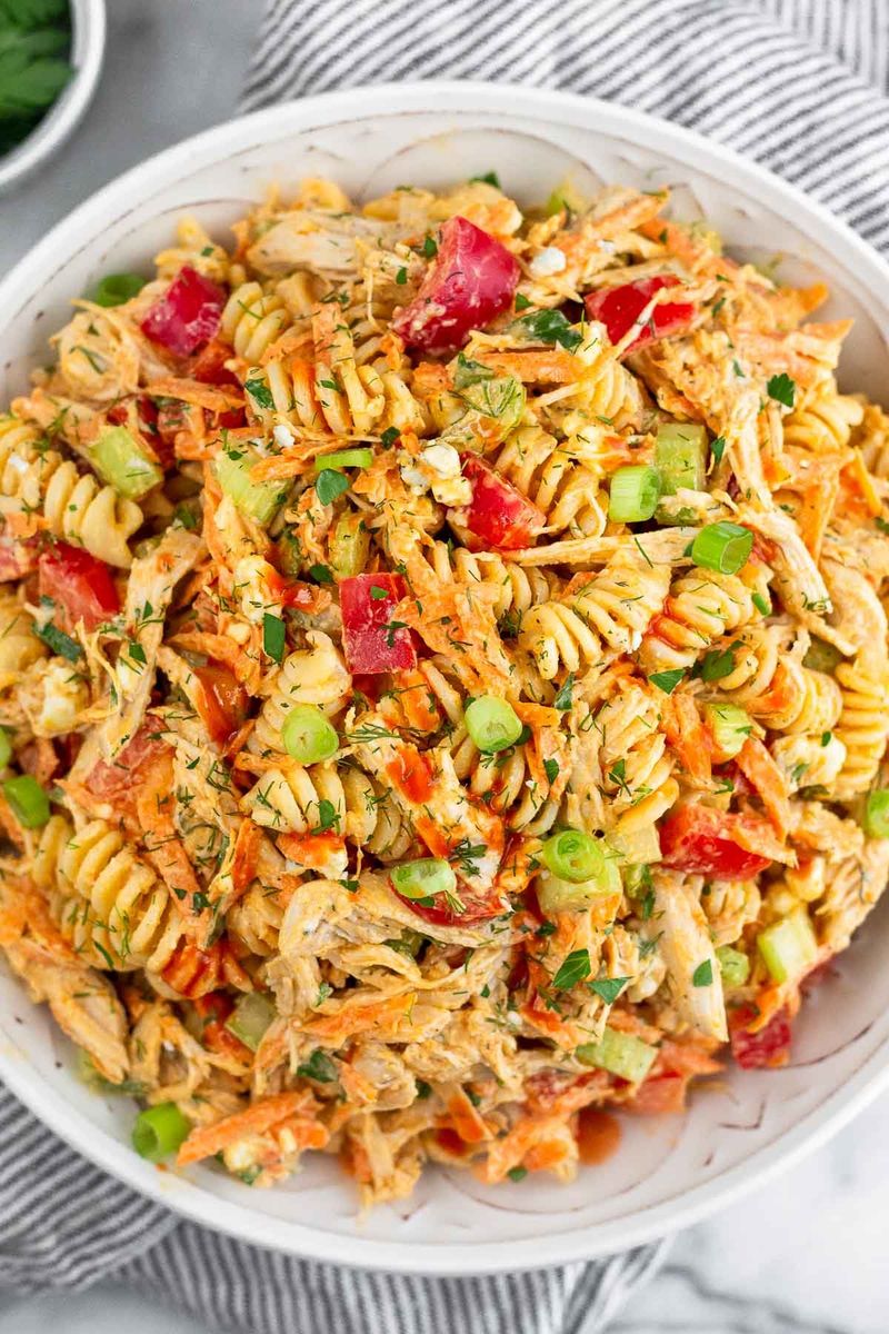 Buffalo Chicken Pasta Salad