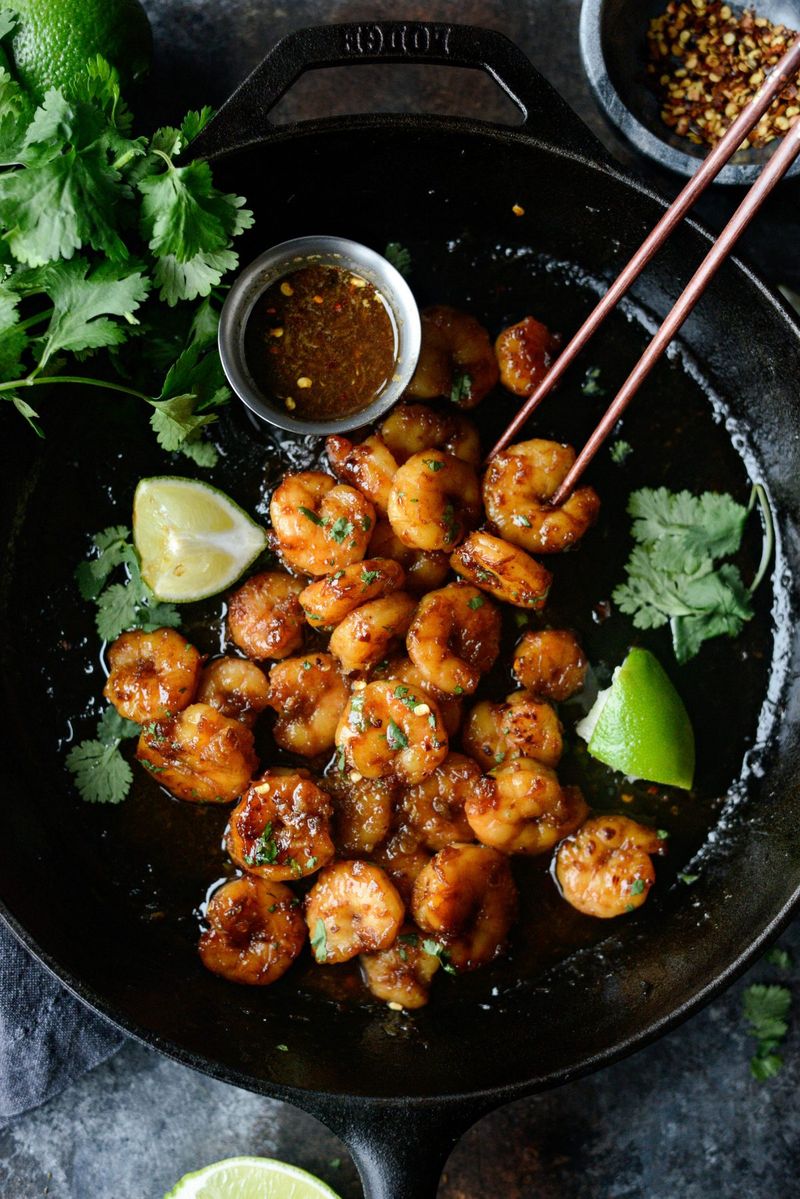 Hot Honey Grilled Shrimp