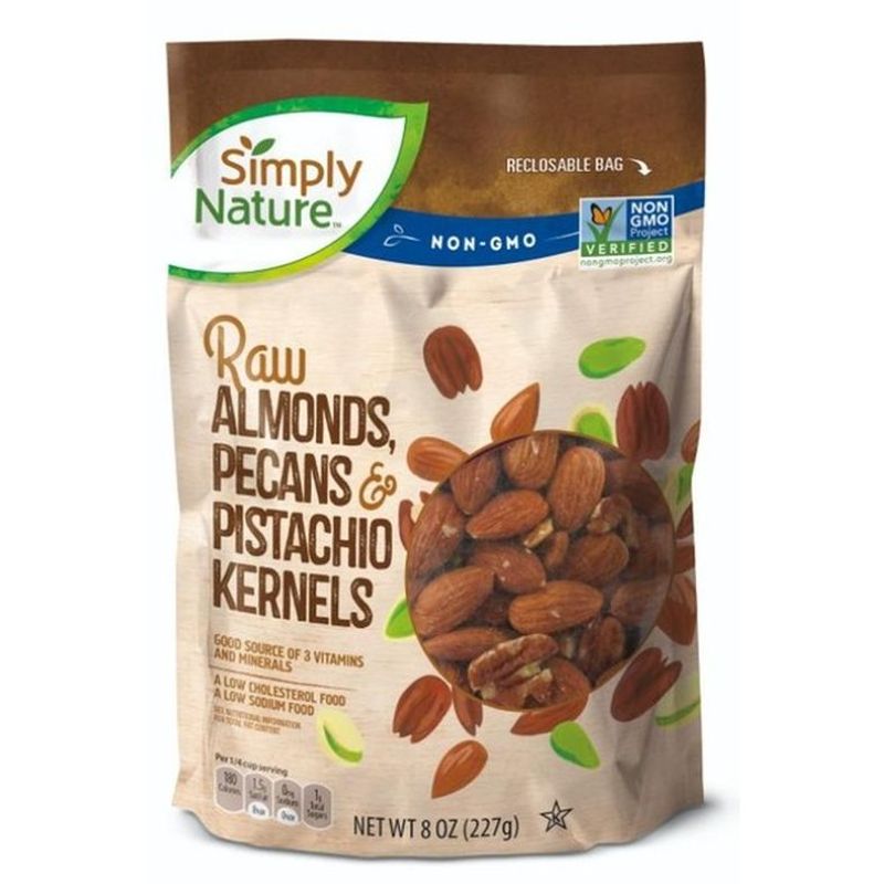Simply Nature Raw Almonds, Pecans & Pistachio Mix