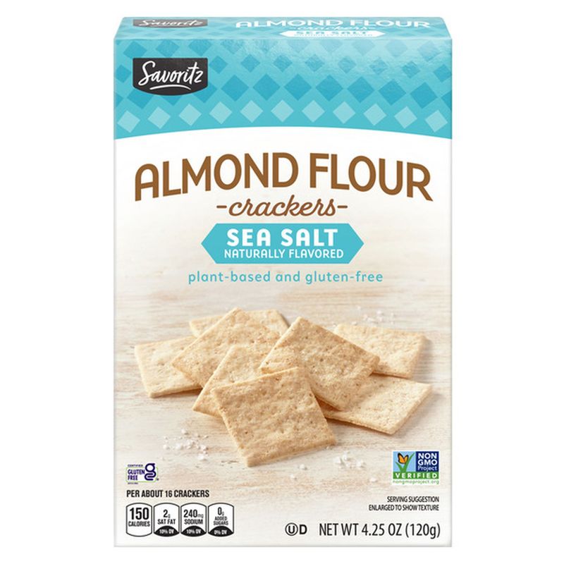 Savoritz Sea Salt Almond Flour Crackers