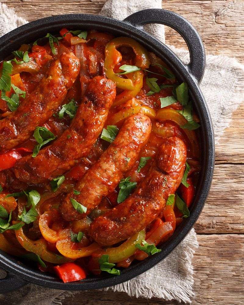 Sizzling Sausage and Pepper Skillet