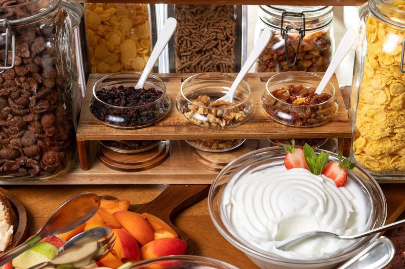 Yogurt In Large Bowls