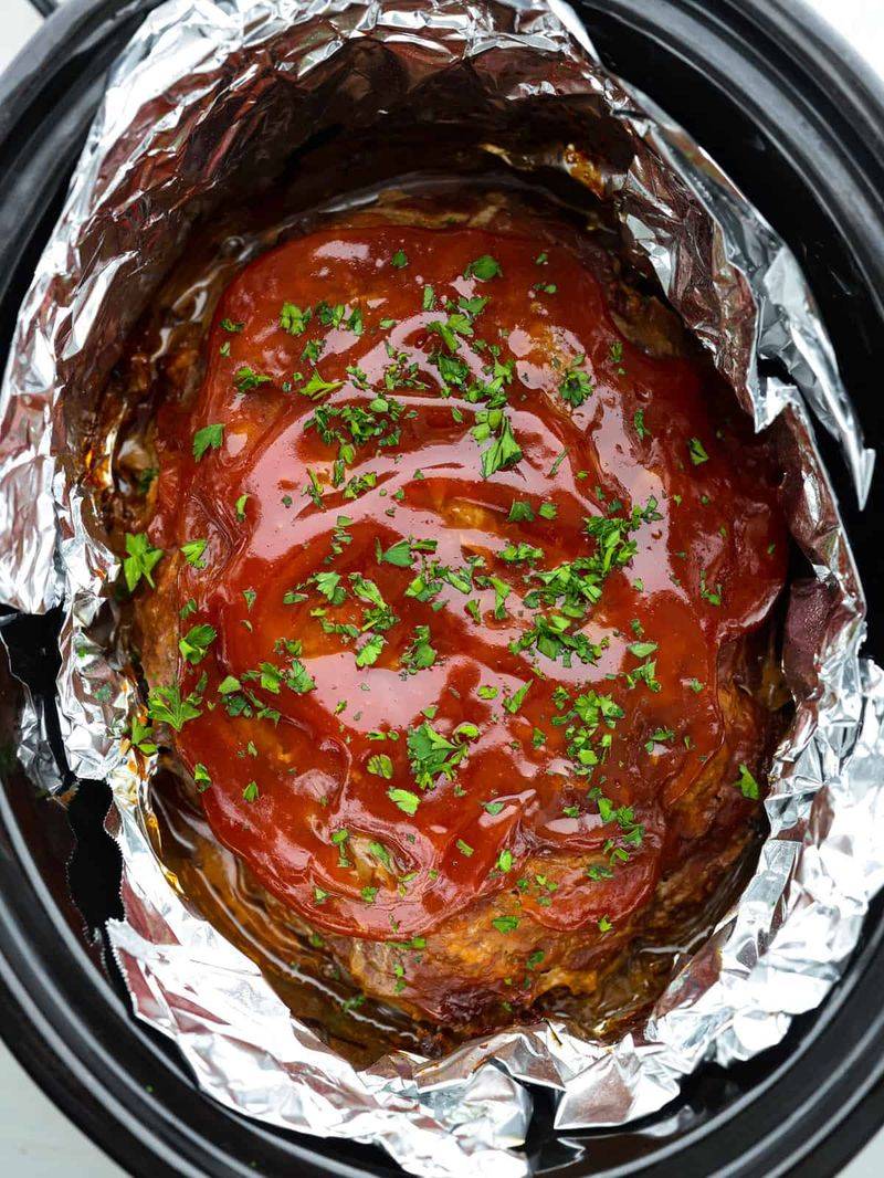 Crock-Pot Brown Sugar Meatloaf