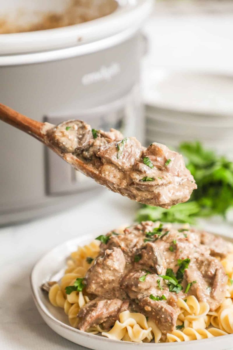 Crockpot Beef Stroganoff