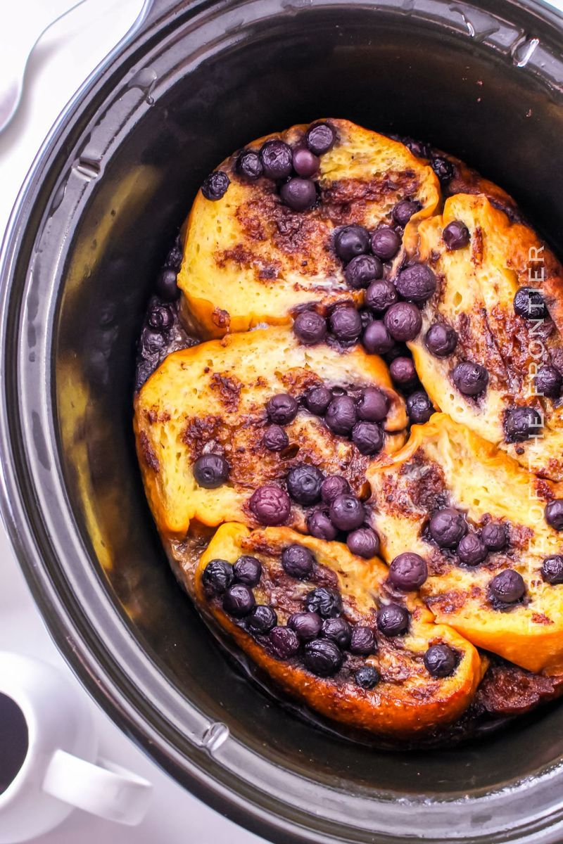 Crockpot Blueberry French Toast