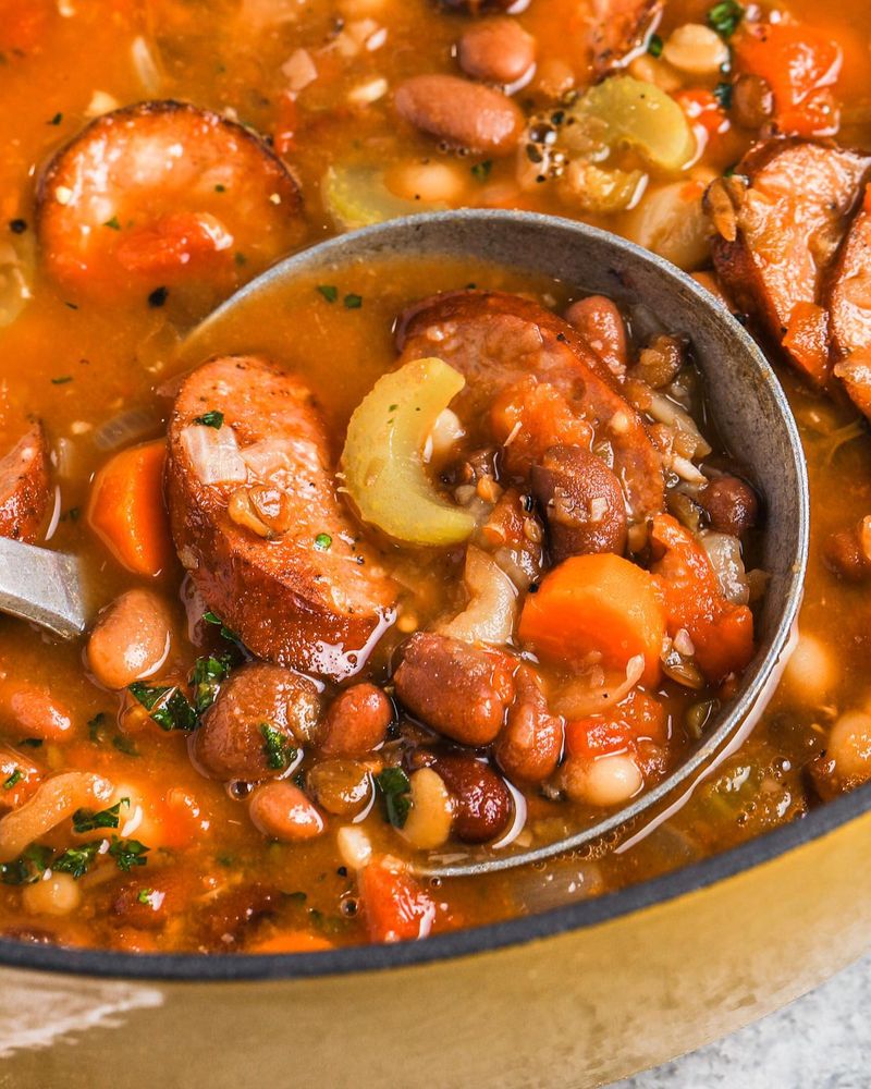 Slow Cooker Sausage and Bean Stew
