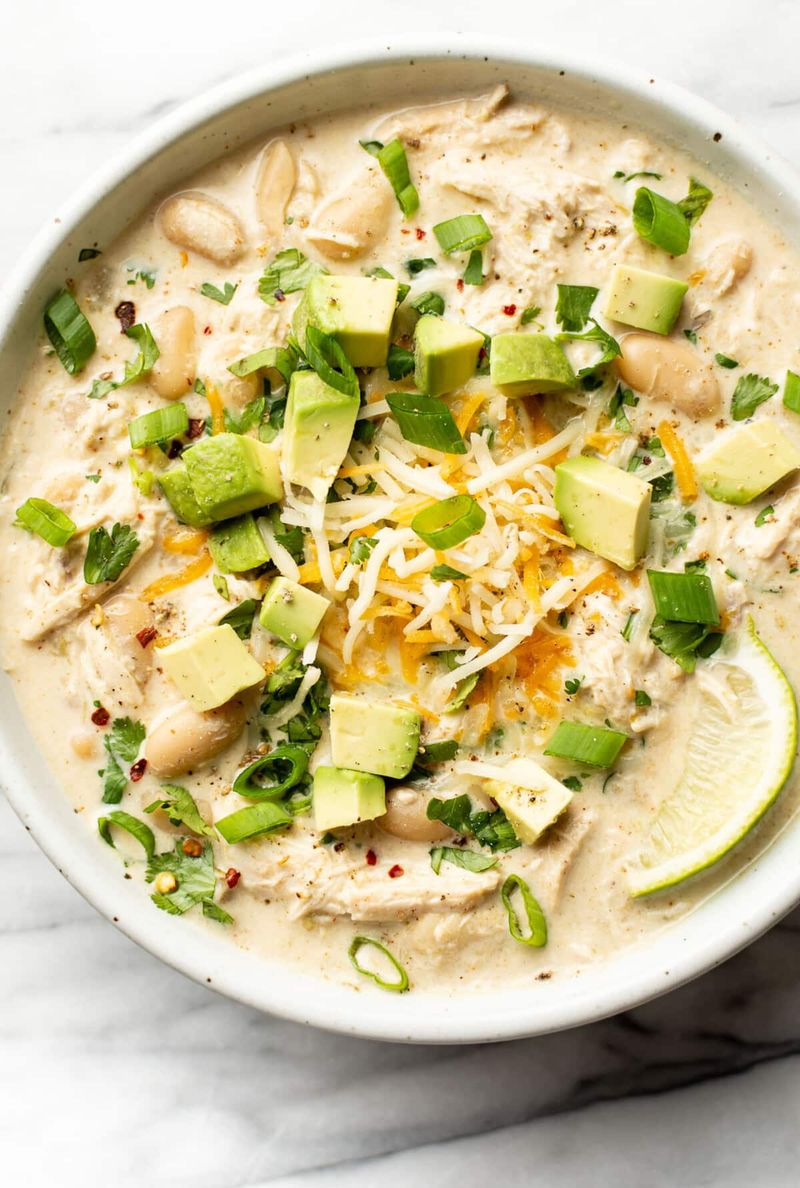 Slow Cooker White Chicken Chili