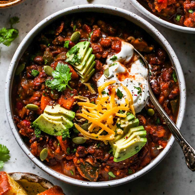 Slow Cooker Vegetarian Chili