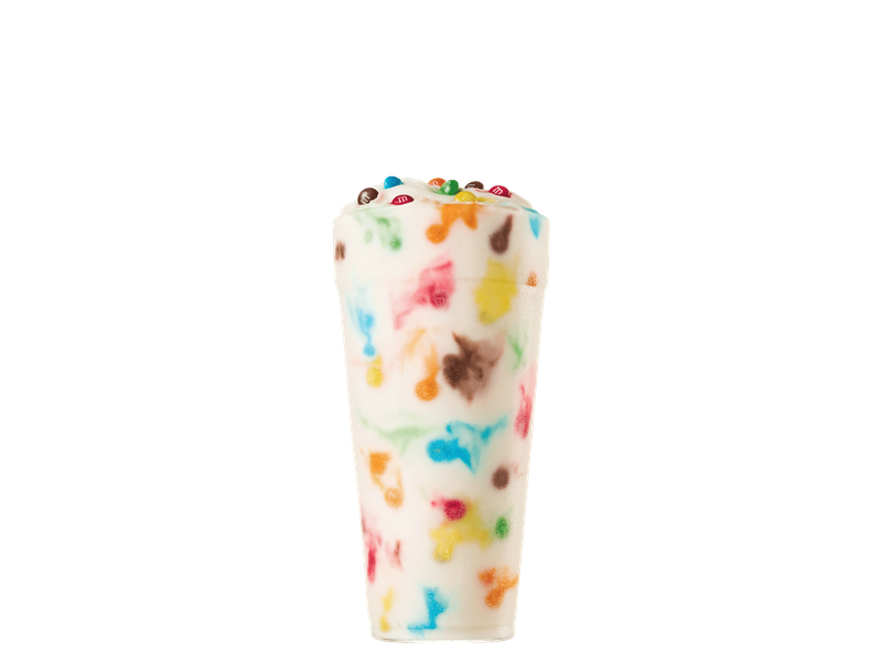 Sonic Large Vanilla Blast with M&M's