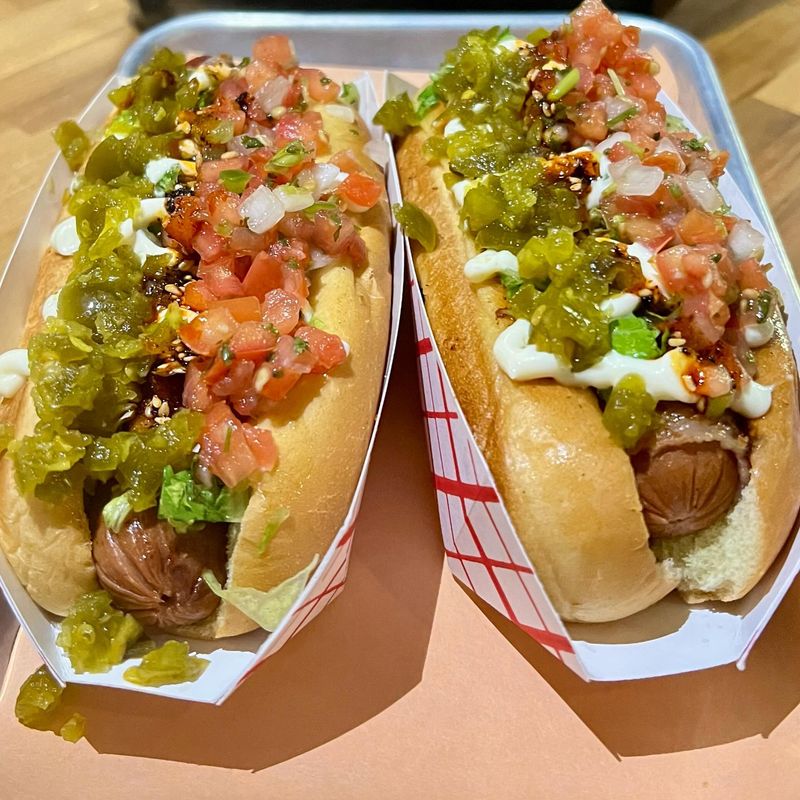 Sonoran Hot Dog with Bacon and Jalapeño Relish