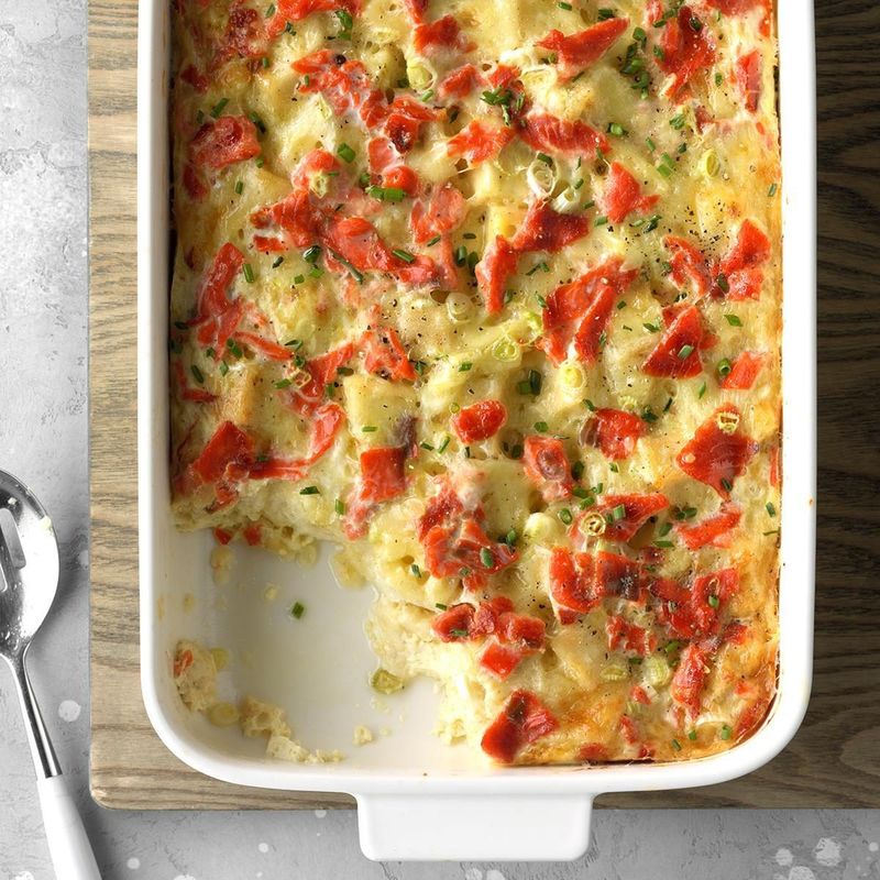 Smoked Salmon Strata