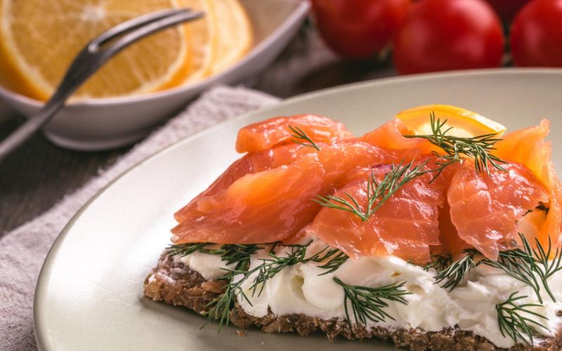 Smoked Salmon on Brown Bread