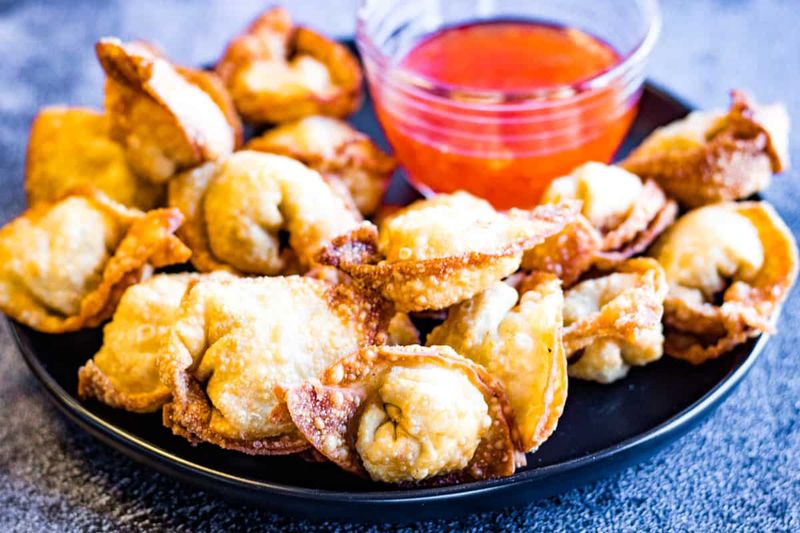 Fried Pork and Shrimp Wontons