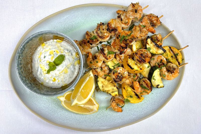 Grilled Shrimp and Zucchini Skewers