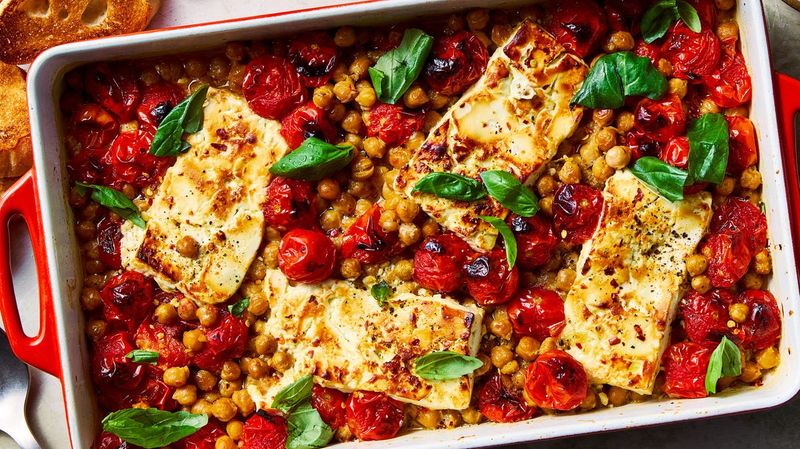 Baked Feta & Tomato Chickpeas