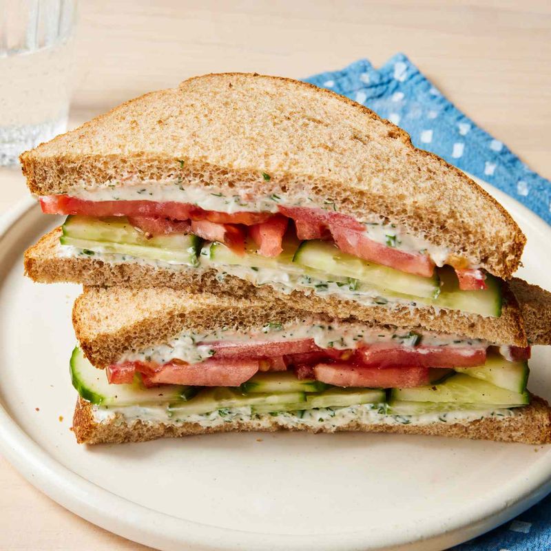 Cucumber & Tomato Sandwich