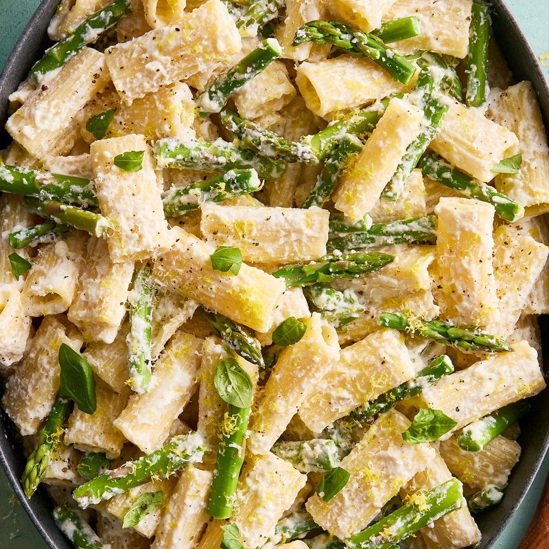 Lemon Ricotta Pasta with Asparagus