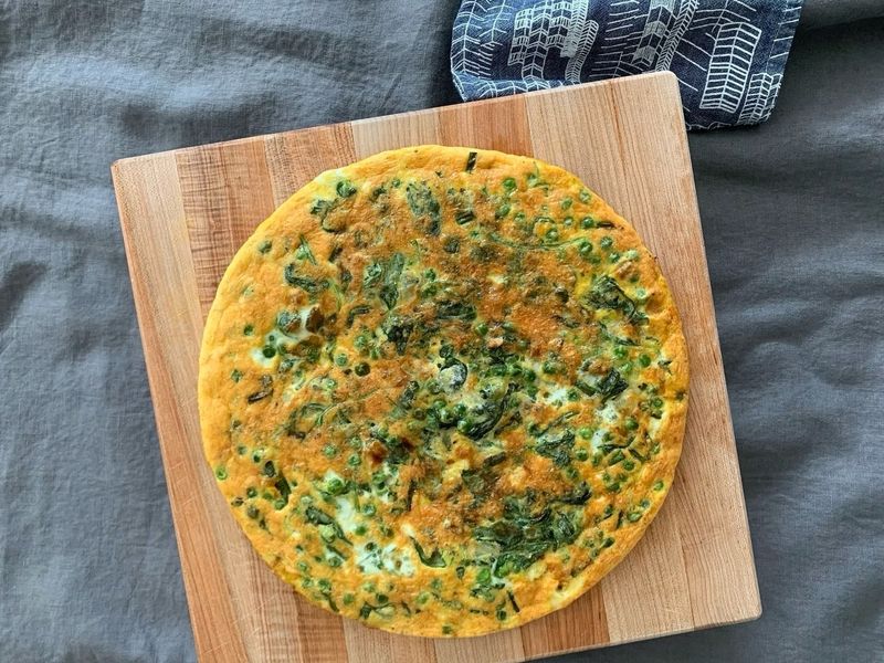 Spring Pea and Mint Frittata