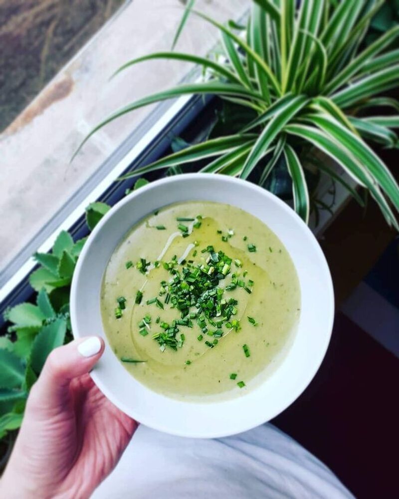 Spring Ramp and Potato Soup